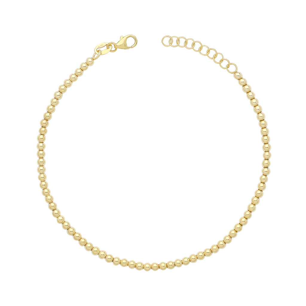 9ct Yellow Gold Beaded Ladies Bracelet - NiaYou Jewellery