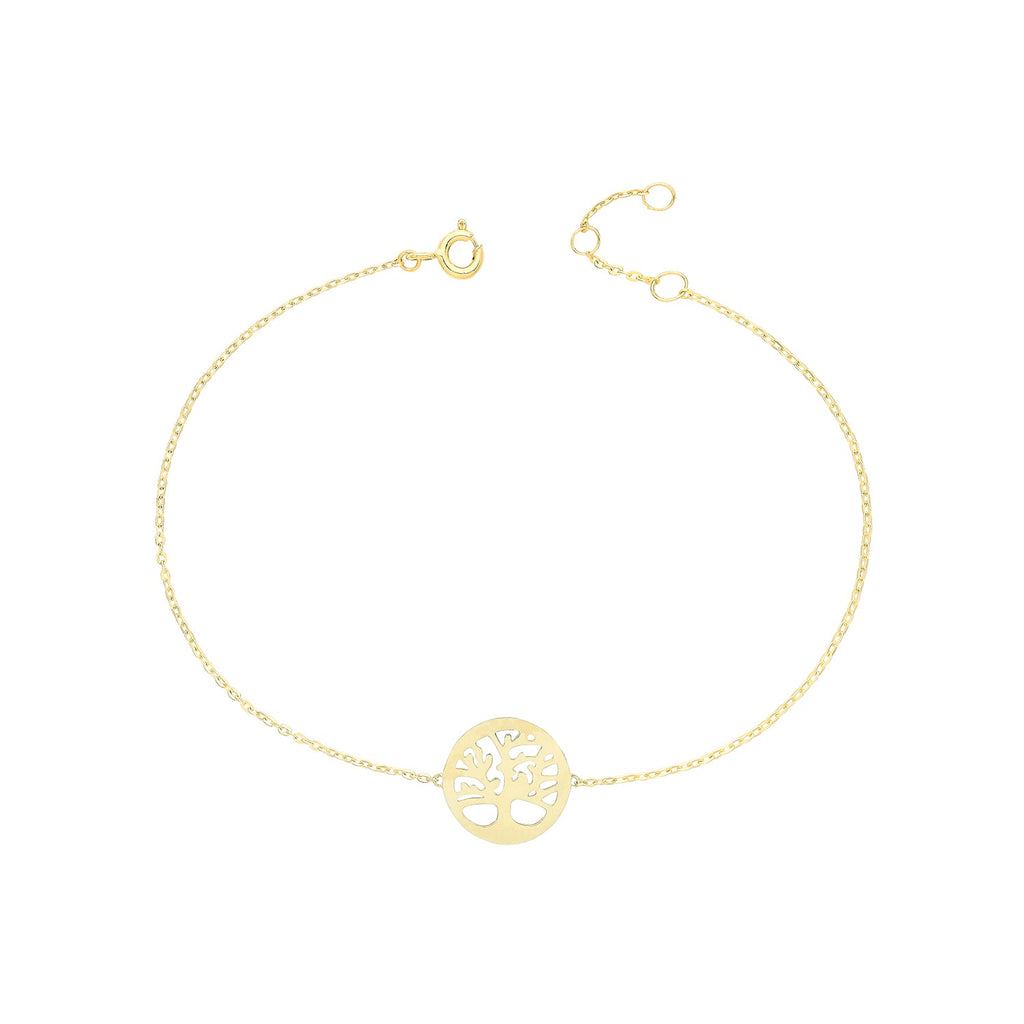 9ct Yellow Gold Tree of Life Bracelet - NiaYou Jewellery