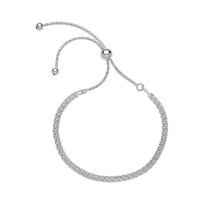 Silver 925 Fancy Link Friendship Bracelet - NiaYou Jewellery