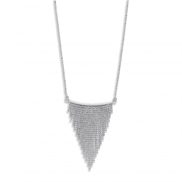 Silver 925 Fringe Waterfall Necklace - NiaYou Jewellery