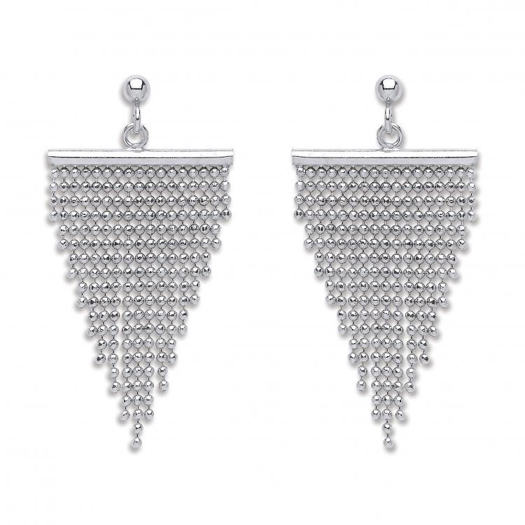 Sterling Silver 925 Fringe Waterfall Earrings - NiaYou Jewellery