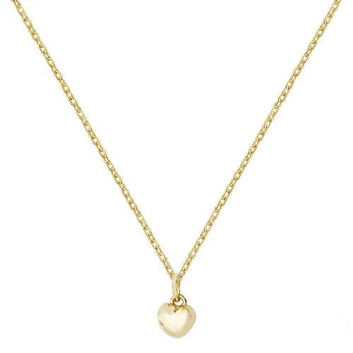 9 Ct Yellow Gold Small Heart Pendant Necklace - NiaYou Jewellery
