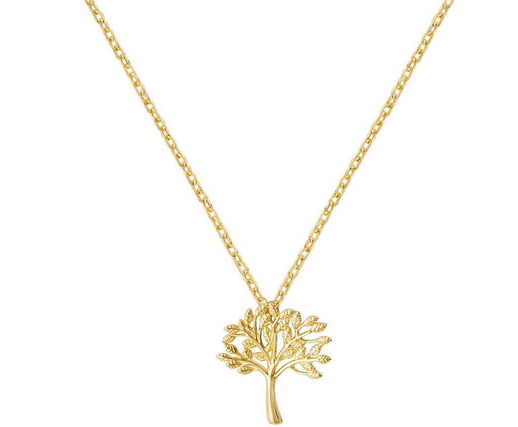 9 Ct Yellow Gold Tree of Life Pendant Necklace - NiaYou Jewellery