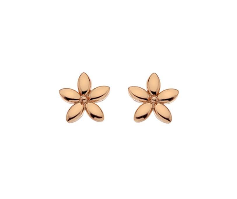 9ct Rose Gold Flower Stud Earrings - NiaYou Jewellery