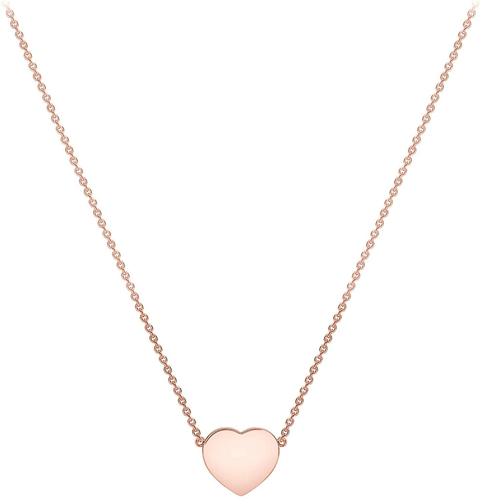 9ct Rose Gold Heart Necklace - NiaYou Jewellery
