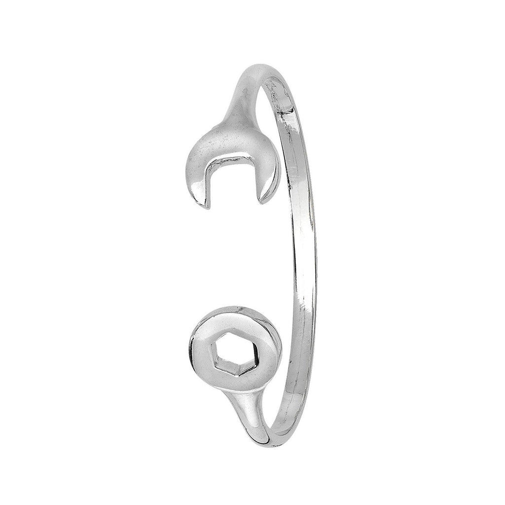 9ct White Gold Baby Bangle Torque Spanner - NiaYou Jewellery