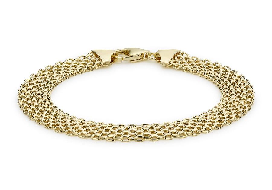 9ct Yellow Gold Bismark Bracelet with Lobster Clasp - NiaYou Jewellery