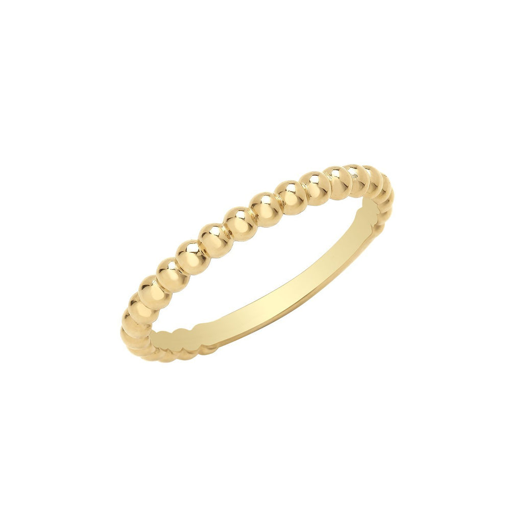 9ct Yellow Gold Bobble Band Ring 2.0 mm - NiaYou Jewellery