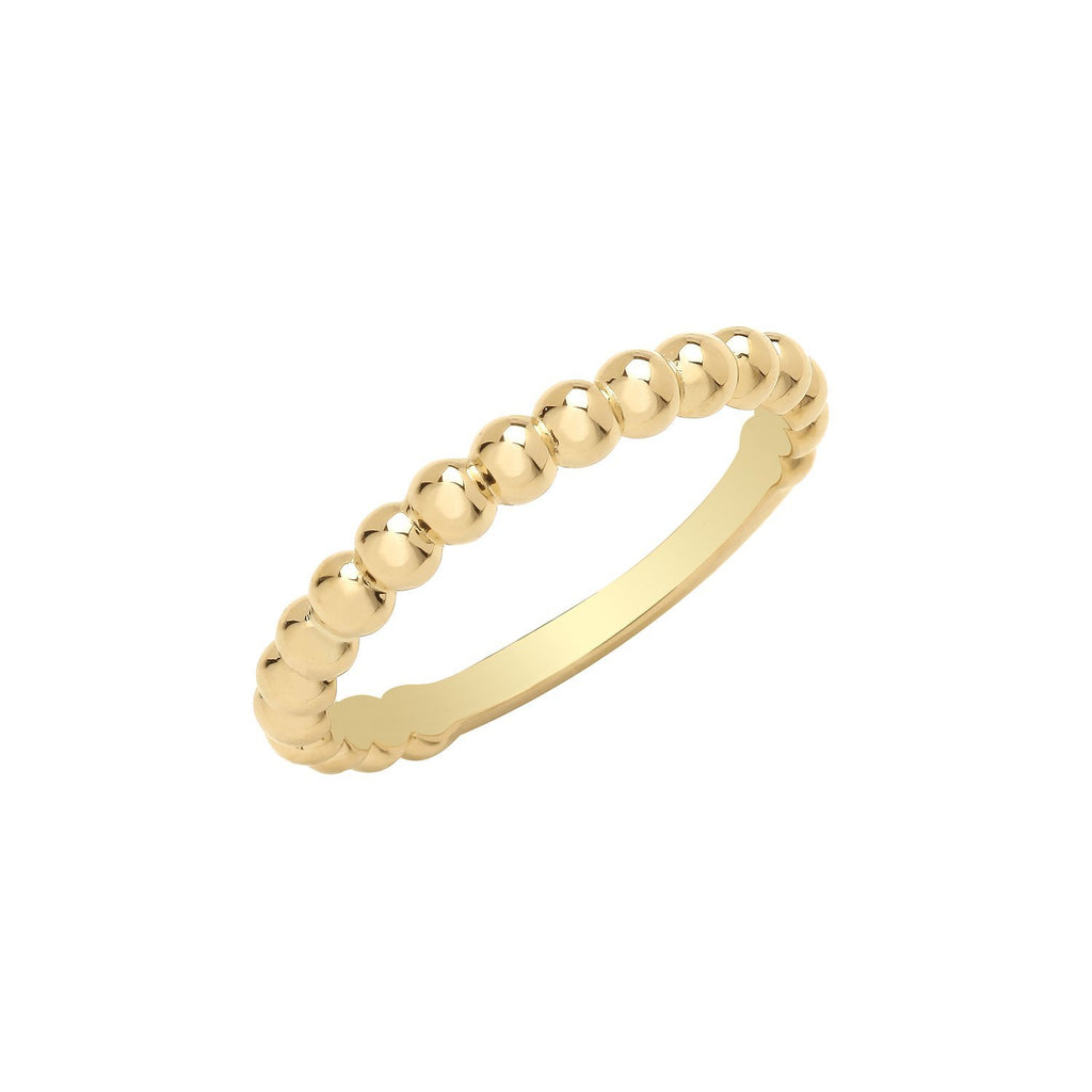 9ct Yellow Gold Bobble Band Ring 2.5 MM - NiaYou Jewellery