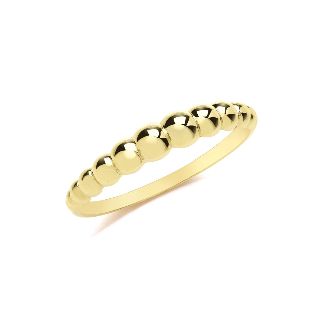 9ct Yellow Gold Bobble Ring - NiaYou Jewellery
