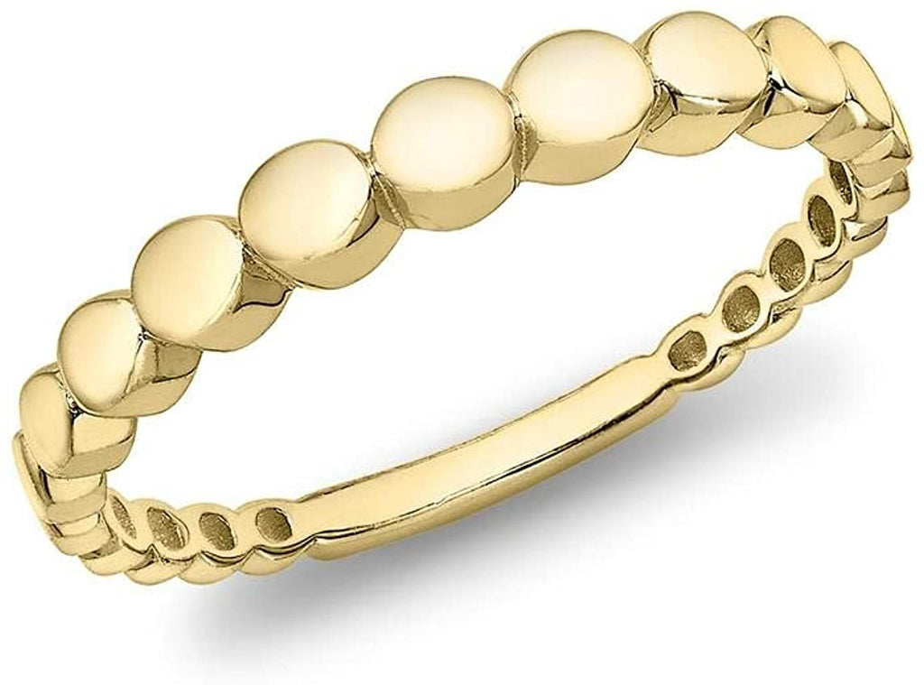 9ct Yellow Gold Bubble Band Ring - NiaYou Jewellery