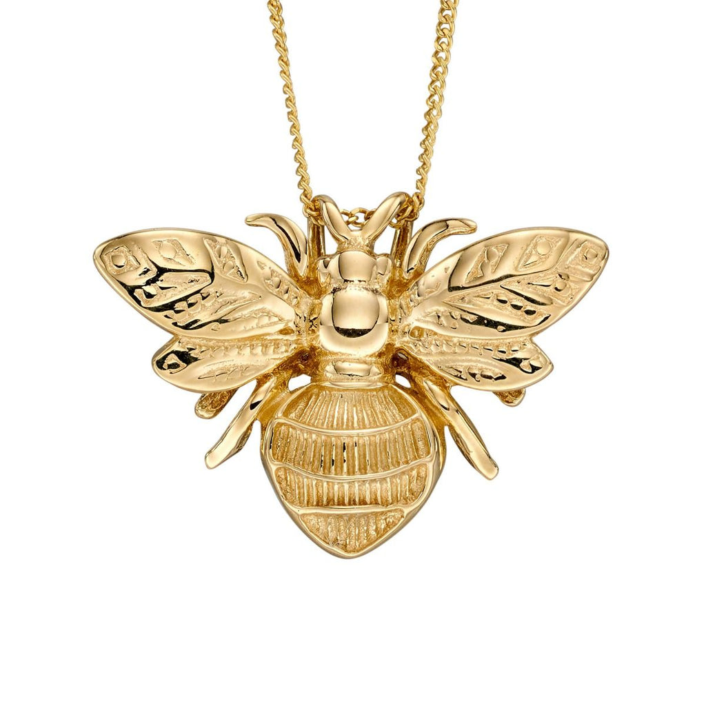 9ct Yellow Gold Bumble Bee Pendant - NiaYou Jewellery