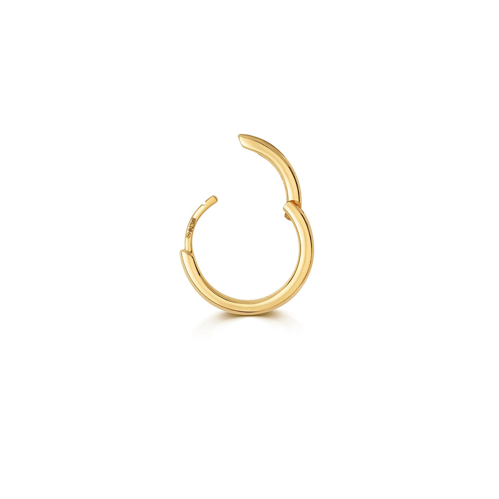 9ct Yellow Gold Cartilage Hoop Earring 12 MM - NiaYou Jewellery