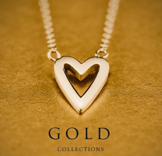 9ct Yellow Gold Elongated Heart Pendant Necklace - NiaYou Jewellery