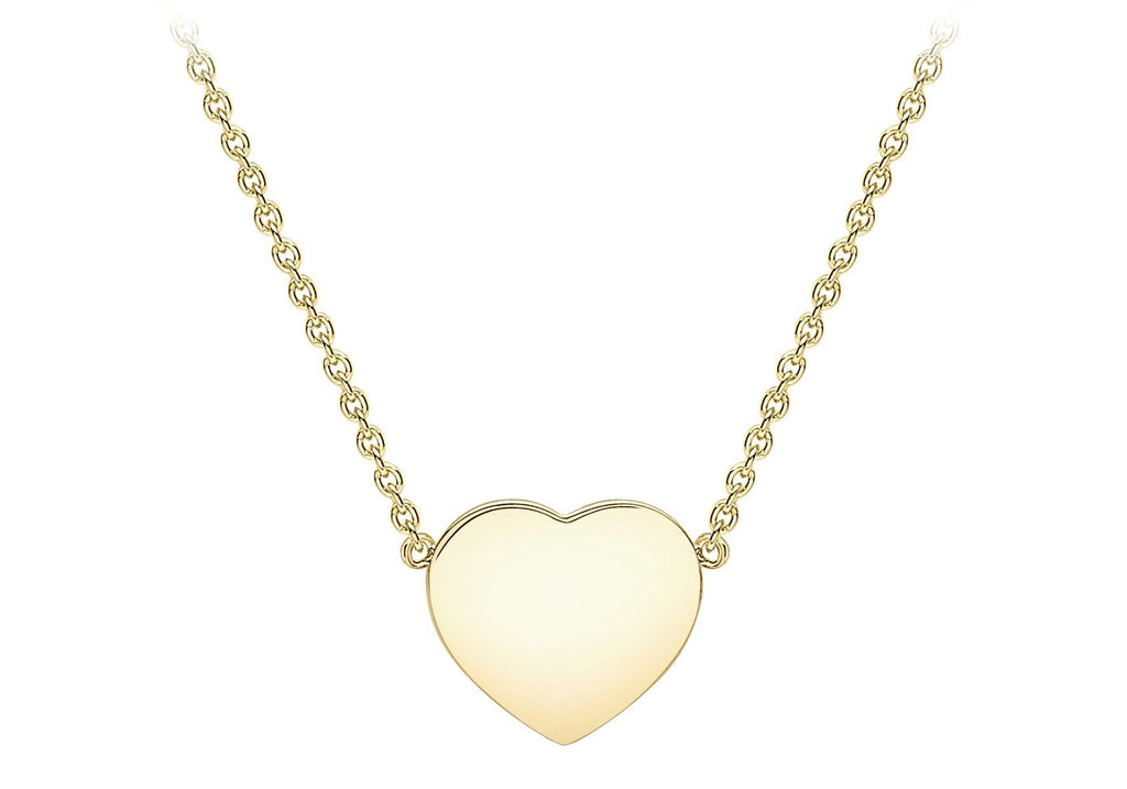 9ct Yellow Gold Heart Necklace - NiaYou Jewellery