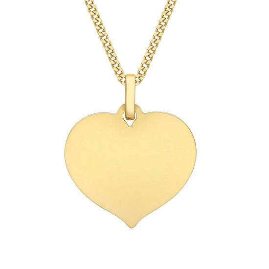 9ct Yellow Gold Heart Pendant - NiaYou Jewellery