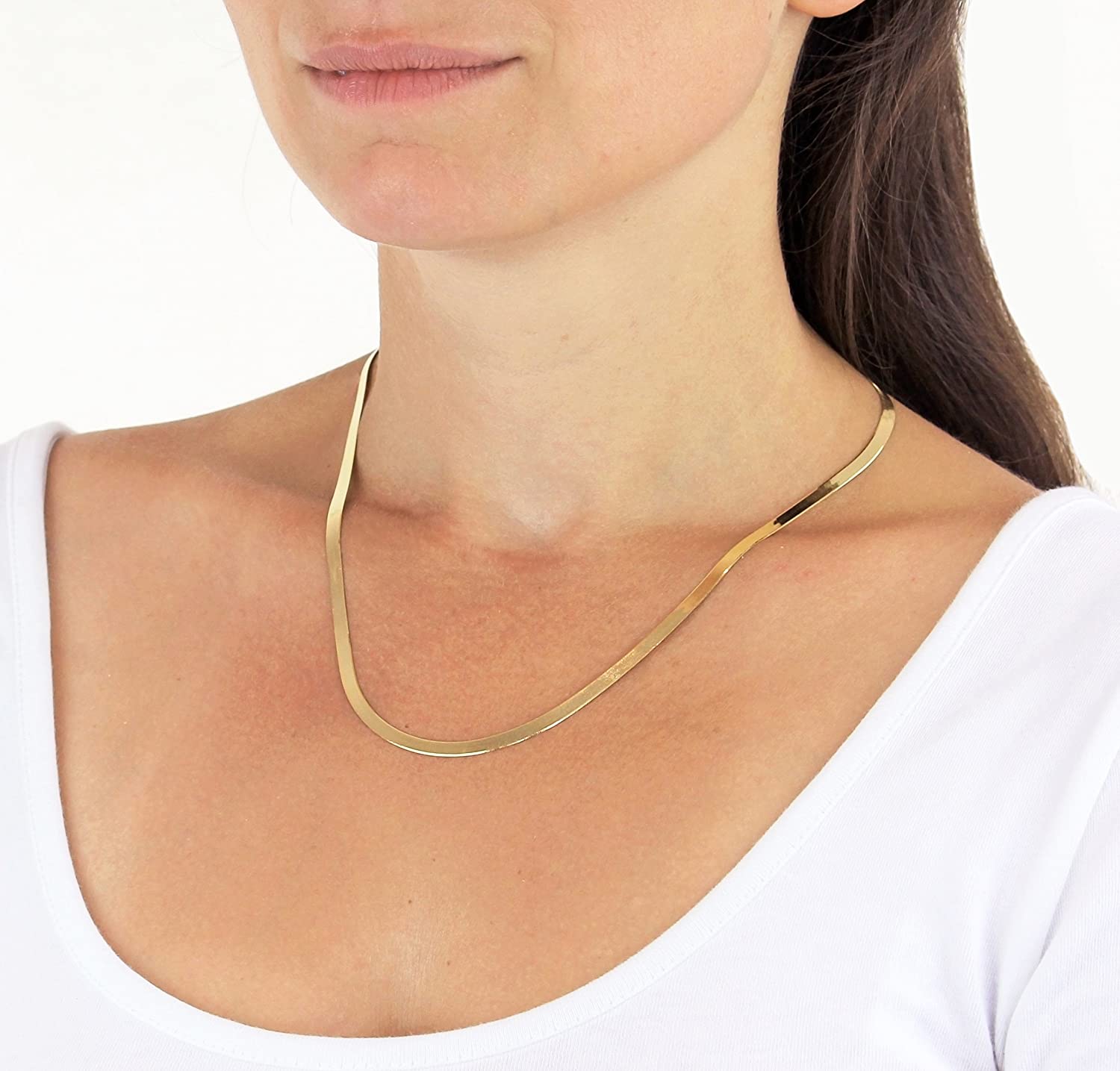 9ct 3-Colour Gold 3 Plait Diamond Cut Herringbone Necklace