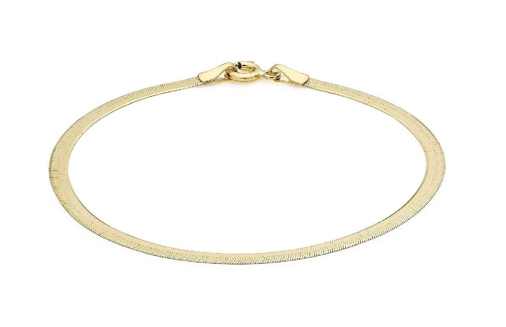 9ct Yellow Gold Herringbone Ladies Bracelet - NiaYou Jewellery