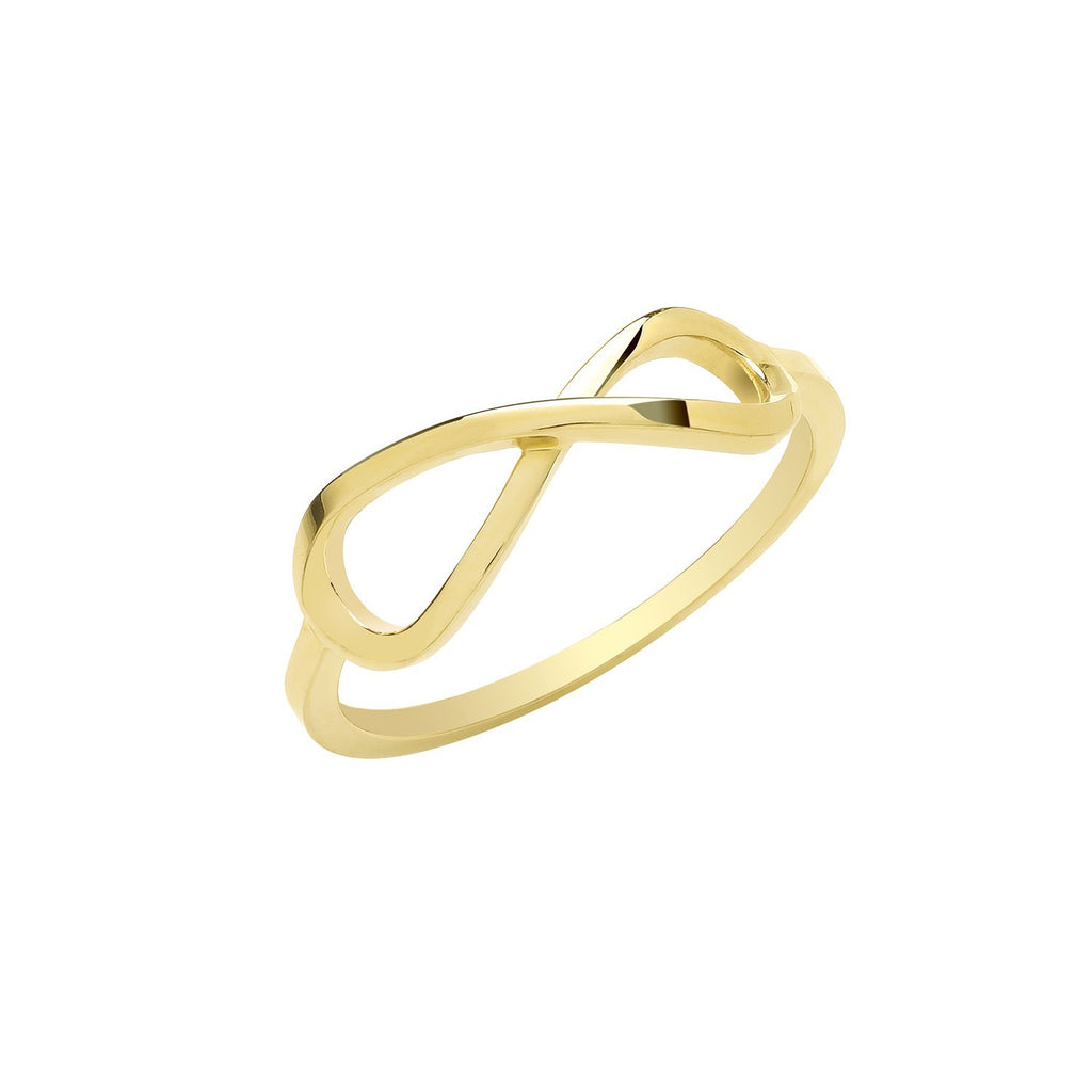 9ct Yellow Gold Infinity Ring - NiaYou Jewellery