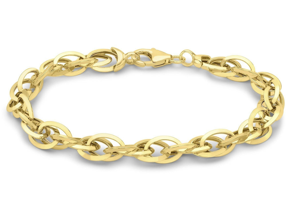 9ct Yellow Gold Multi Oval Links Bracelet - NiaYou Jewellery