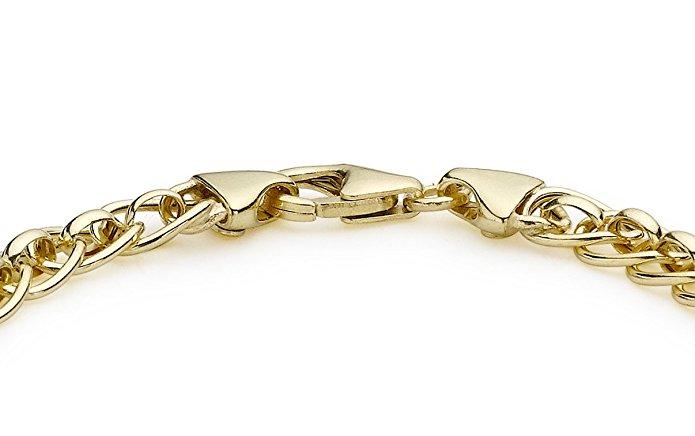 9ct Yellow Gold Rollerball Ladies Bracelet 19cm - NiaYou Jewellery