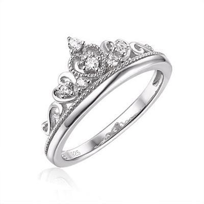 Silver 925 Cubic Zirconia Tiara Ring - NiaYou Jewellery