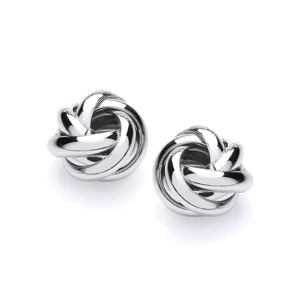 Silver 925 Knot Stud Earrings - NiaYou Jewellery