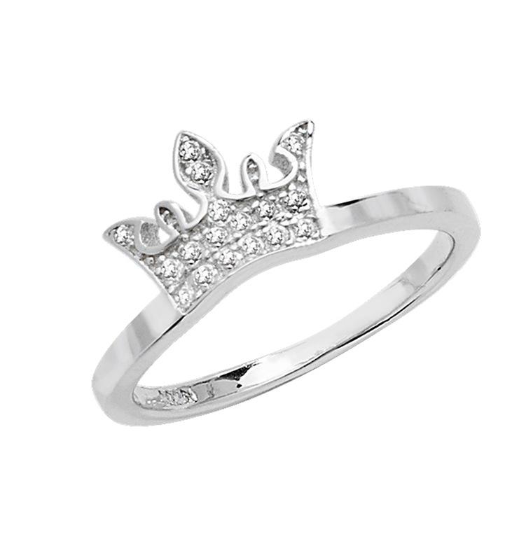 Silver 925 Sparkling Crown Ring - NiaYou Jewellery
