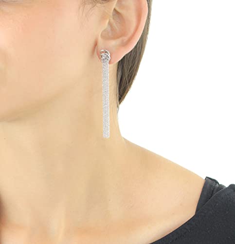 Sterling Silver 4 Strand Ring Drop Earrings - NiaYou Jewellery