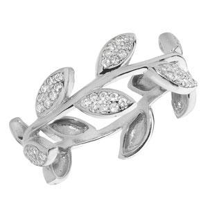 Sterling Silver 925 Olive Leaf Band Ring - NiaYou Jewellery