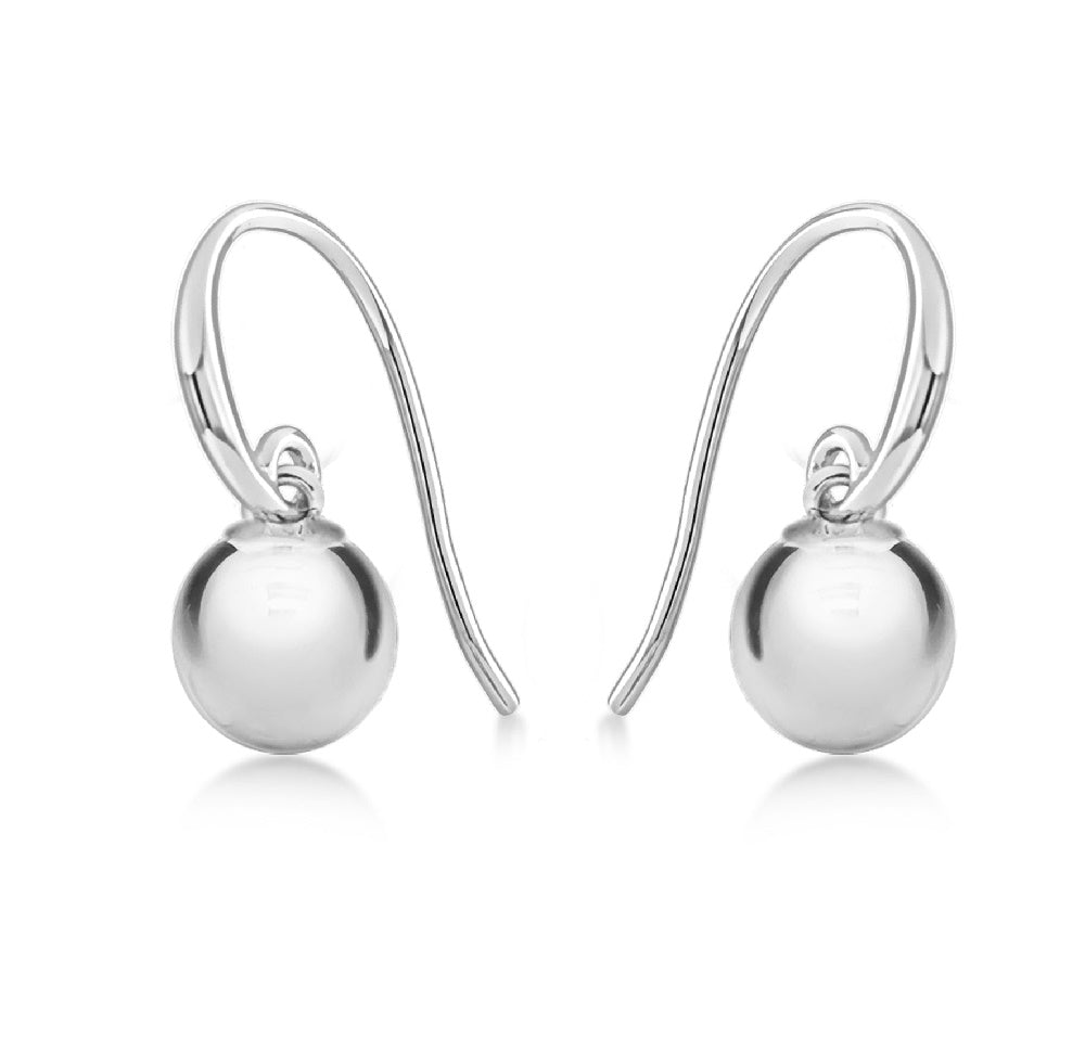Sterling Silver Ball Drop Earrings - NiaYou Jewellery