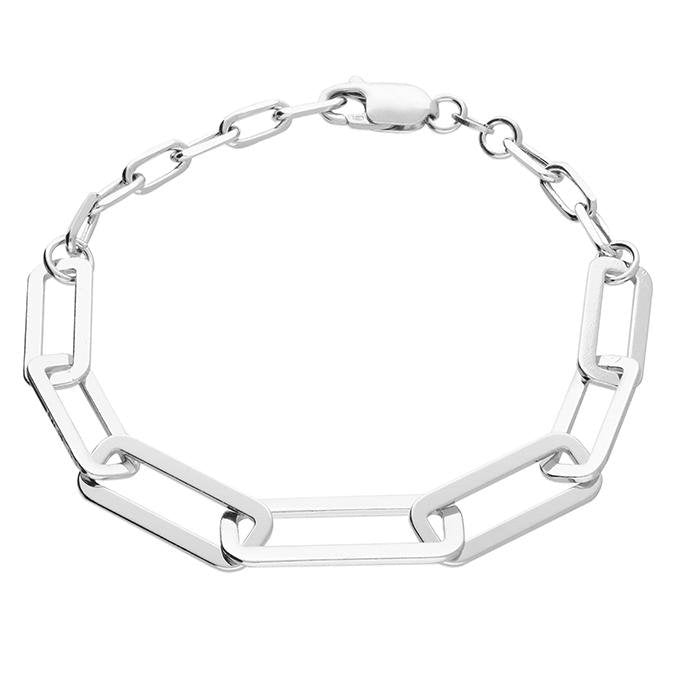 Sterling Silver Chain Link Style Bracelet - NiaYou Jewellery