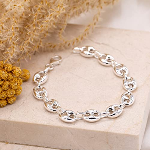 Sterling Silver Coffe Beans Ladies / Unisex Bracelet 18 cm / 21 cm - NiaYou Jewellery