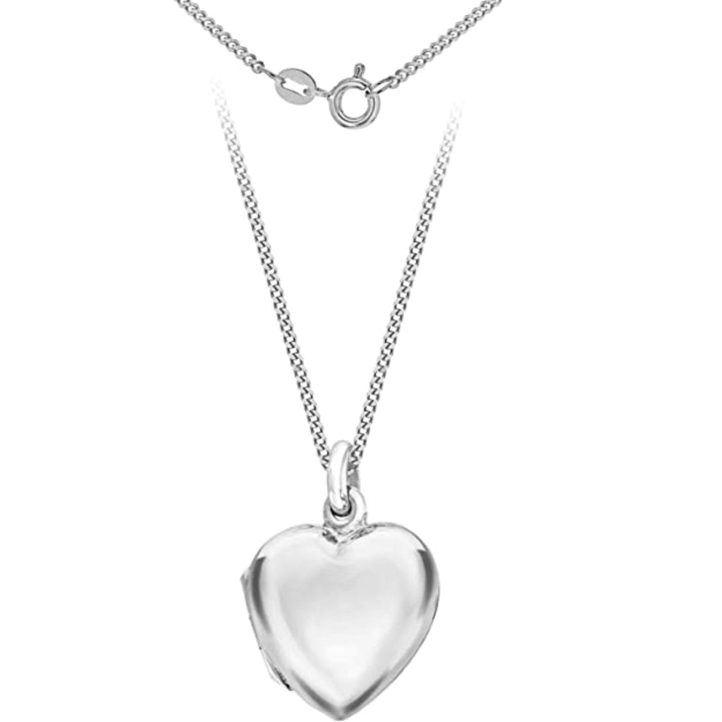Sterling Silver Heart Locket Pendant on Chain - NiaYou Jewellery