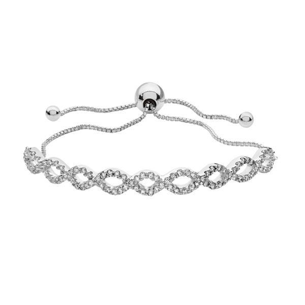 Sterling Silver Infinity Sliding Bracelet - NiaYou Jewellery