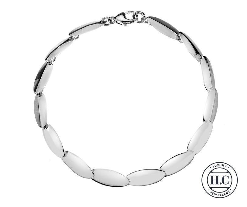 Sterling Silver Oval Links Ladies Bracelet - NiaYou Jewellery