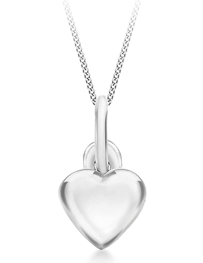 Sterling Silver Small Heart Pendant Necklace - NiaYou Jewellery