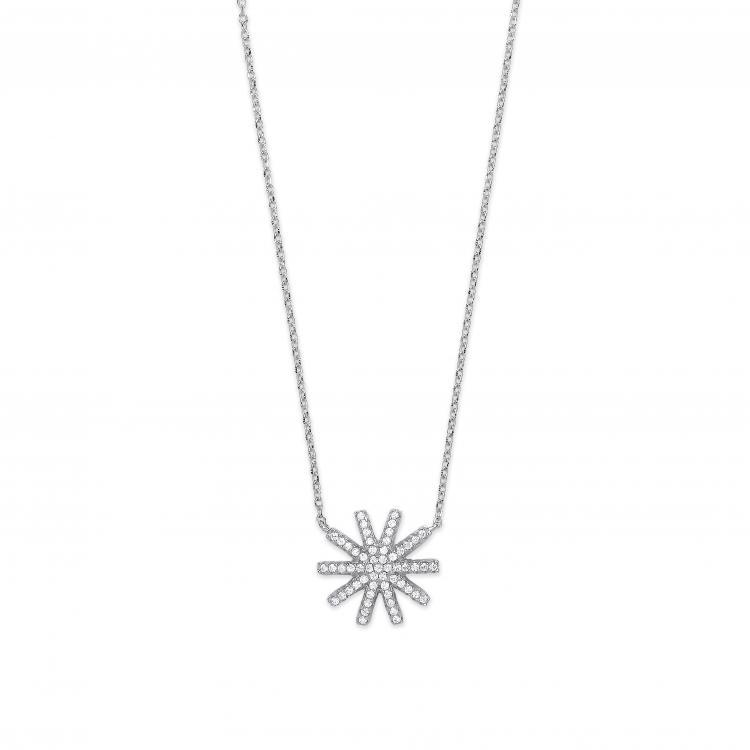 Sterling Silver Sparkling Star Necklace - NiaYou Jewellery