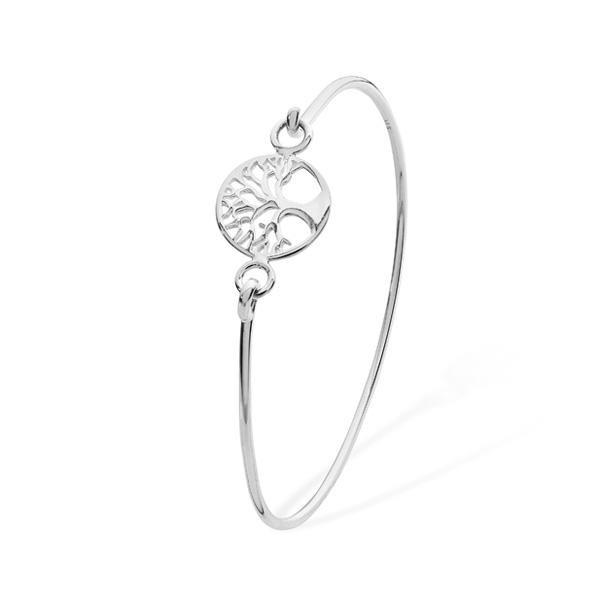 Sterling Silver Tree of Life Bangle - NiaYou Jewellery