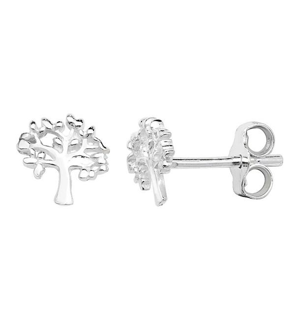 Sterling Silver Tree Of Life Stud Earrings - NiaYou Jewellery