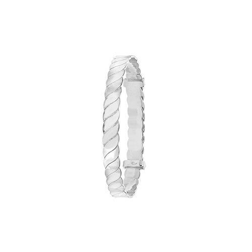 Sterling Silver Twisted Expandable Baby Bangle - NiaYou Jewellery