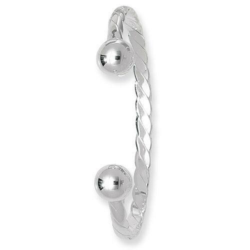 Sterling Silver Twisted Torque Baby Bangle - NiaYou Jewellery