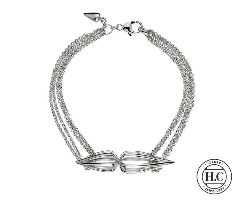Sterling Silver Urbane Multi Strand Bracelet - NiaYou Jewellery
